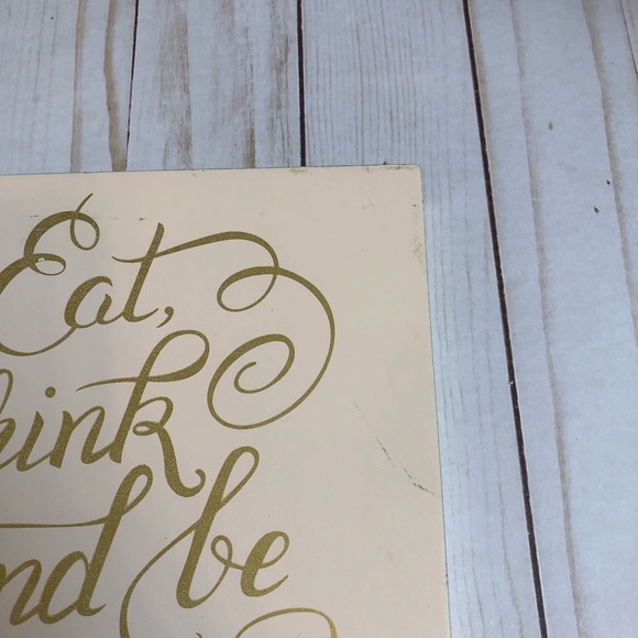 Wooden Eat Drink & Be Married wedding anniversary - Picture 2 of 5